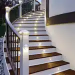 چراغ های زیر پله و کنار پله