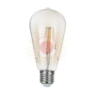 لامپ حبابی فیلامنتی 8 وات خمره ای طلایی - EDC