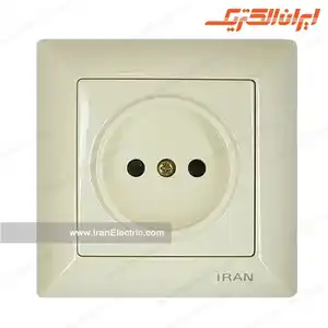 پریز برق ساده الیزه کرم ایران الکتریک
